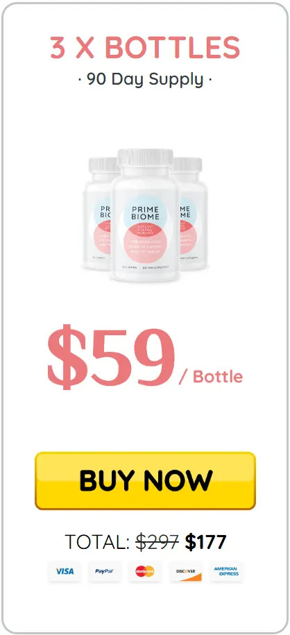 PrimeBiome Buy 3 Bottle